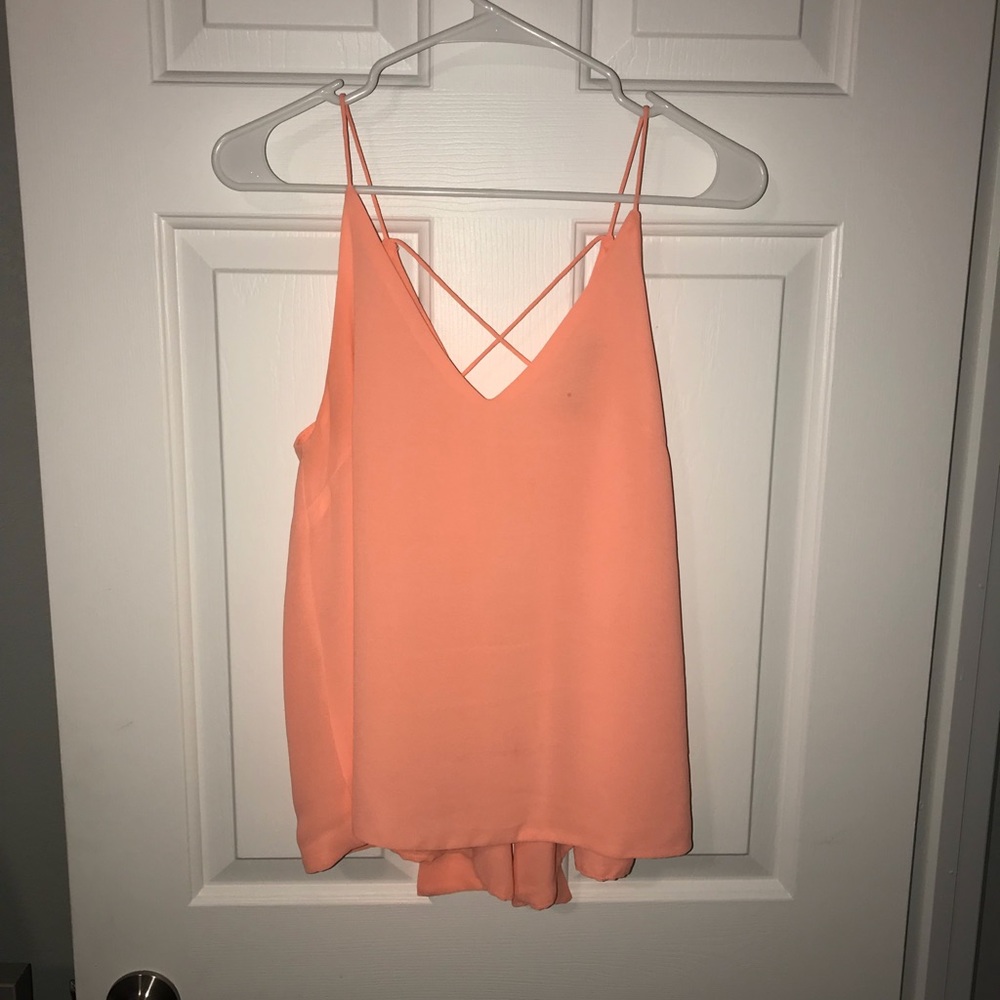 Akira | Peach open back tank | Small
